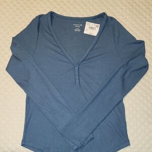 American Eagle Outfitters Blue Women's Top